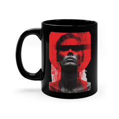 Valentine's Day Avant-garde Collection Ceramic Black Mug 11 oz.