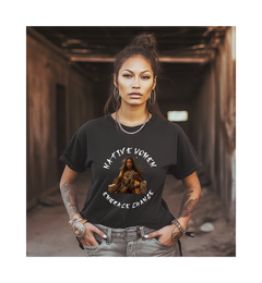 Native Women Embrace Change: A Tribute to Resilience and Tradition Short Sleeve Tee - S.E. Burks Global Marketplace