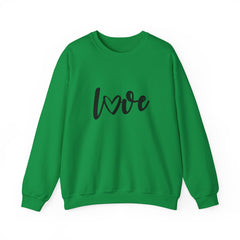 Valentine's Day Black Love Heavy Blend™ Crewneck Sweatshirt