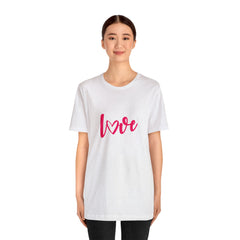 Valentine's Day Pink Love Unisex Jersey Short Sleeve Tee