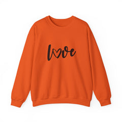 Valentine's Day Black Love Heavy Blend™ Crewneck Sweatshirt