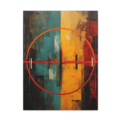 One Moon Abstract African Art Collection Canvas Gallery Wraps