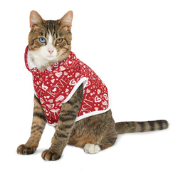 Valentine's Day Pattern Pet Hoodie