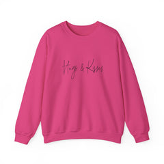 Valentine's Day Hugs and Kisses Unisex Heavy Blend™ Crewneck Sweatshirt