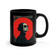 Valentine's Day Avant-garde Collection Ceramic Black Mug 11 oz.