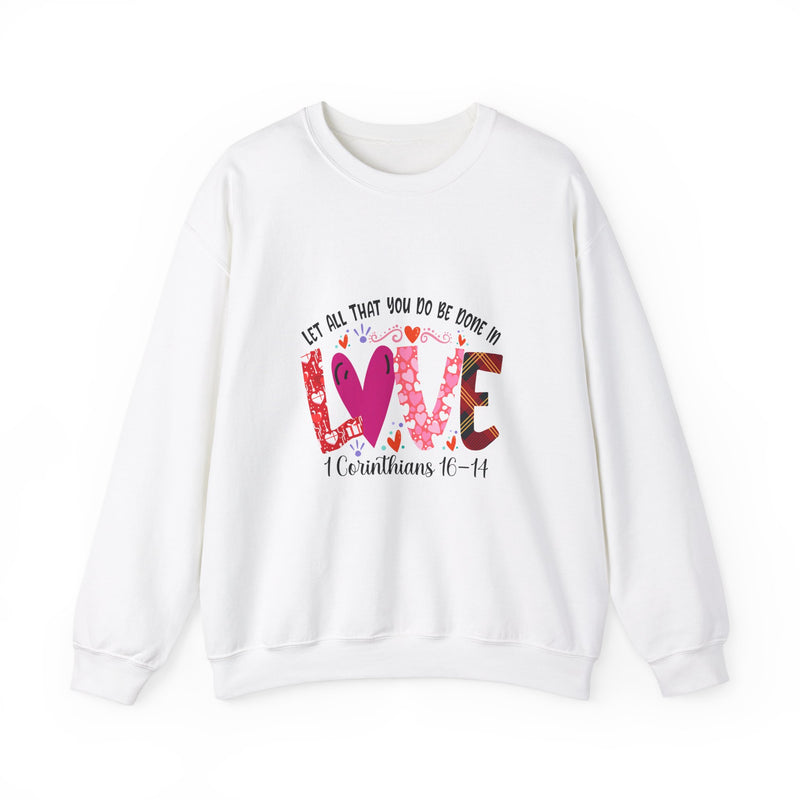 Valentine's Day Love Corinthians Unisex Heavy Blend™ Crewneck Sweatshirt