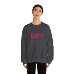 Valentine's Day Pink Love Unisex Heavy Blend™ Crewneck Sweatshirt