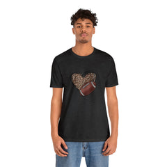 Valentine's Day Love of Football Jersey Short Sleeve Tee