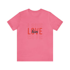 Valentine's Day Love Him Jersey Short Sleeve Tee