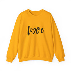 Valentine's Day Black Love Heavy Blend™ Crewneck Sweatshirt