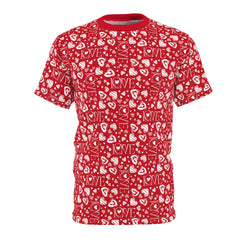 Valentine's Day Pattern Unisex Cut & Sew Tee (AOP)