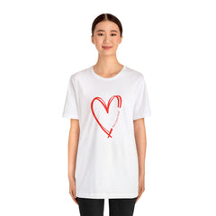 Valentine's Day Hot Flash Heart Short Sleeve Tee Express Delivery available