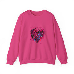 Valentine's Day Hot and Happy Heavy Blend™ Crewneck Sweatshirt