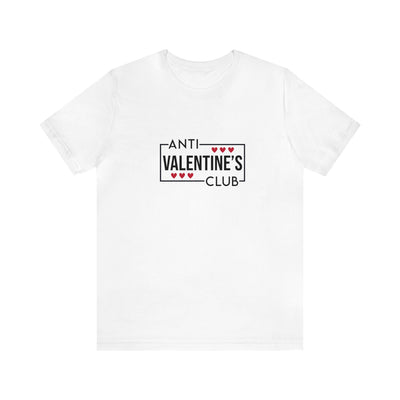 Anti-Valentine's Day Club Unisex Jersey Short Sleeve Tee