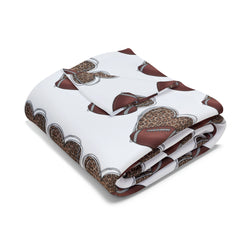 Valentine's Day Love and Football Arctic Fleece Blanket