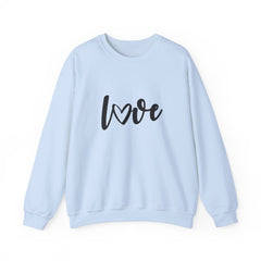 Valentine's Day Black Love Heavy Blend™ Crewneck Sweatshirt