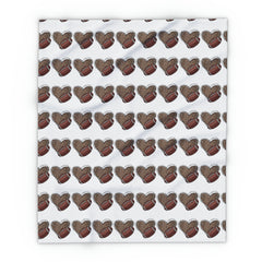 Valentine's Day Love and Football Arctic Fleece Blanket