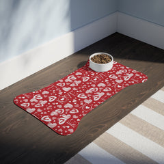 Valentine's Day Pattern Pet Feeding Mats