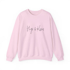 Valentine's Day Hugs and Kisses Unisex Heavy Blend™ Crewneck Sweatshirt