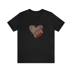 Valentine's Day Love of Football Jersey Short Sleeve Tee