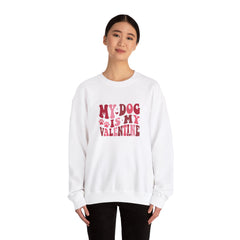 My Dog Is My Valentine Heavy Blend™ Crewneck Sweatshirt