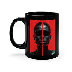 Valentine's Day Avant-garde Collection Ceramic Black Mug 12 oz.