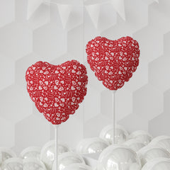 Valentine's Day Pattern Balloon (Round and Heart-shaped), 11"