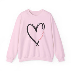 Valentine's Day Hot Flash Heart Heavy Blend™ Crewneck Sweatshirt