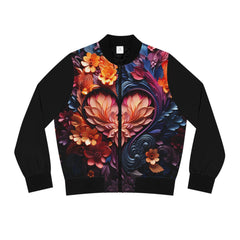 Valentine's Day Our Love Story Collection Women's Bomber Jacket (AOP)