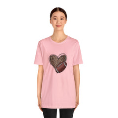 Valentine's Day Love of Football Jersey Short Sleeve Tee