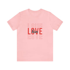 Valentine's Day Love Him Jersey Short Sleeve Tee