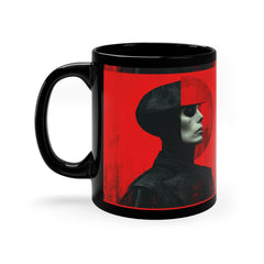 Valentine's Day Avant-garde Collection Ceramic Black Mug 11 oz.