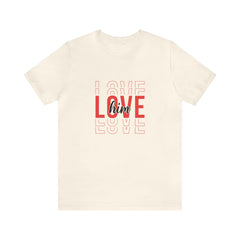 Valentine's Day Love Him Jersey Short Sleeve Tee