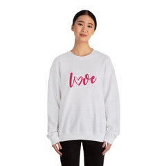 Valentine's Day Pink Love Unisex Heavy Blend™ Crewneck Sweatshirt