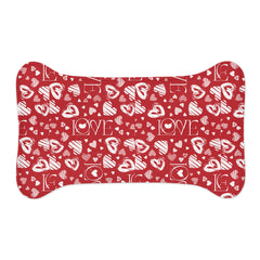 Valentine's Day Pattern Pet Feeding Mats