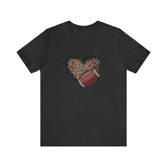 Valentine's Day Love of Football Jersey Short Sleeve Tee