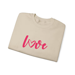 Valentine's Day Pink Love Unisex Heavy Blend™ Crewneck Sweatshirt