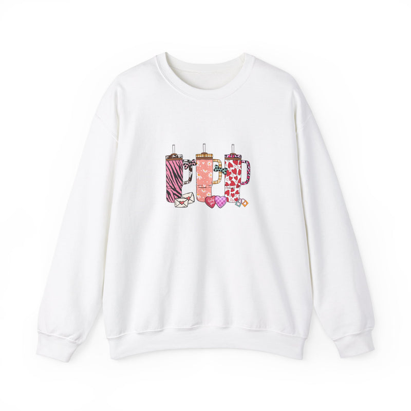 Valentine's Day Tumbler Unisex Heavy Blend™ Crewneck Sweatshirt