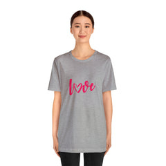 Valentine's Day Pink Love Unisex Jersey Short Sleeve Tee