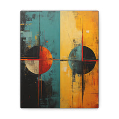 Two Moons Abstract African Art Collection Canvas Gallery Wraps