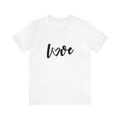 Valentine's Day Black Love Jersey Short Sleeve Tee