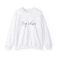 Valentine's Day Hugs and Kisses Unisex Heavy Blend™ Crewneck Sweatshirt