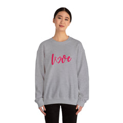 Valentine's Day Pink Love Unisex Heavy Blend™ Crewneck Sweatshirt