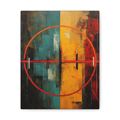 One Moon Abstract African Art Collection Canvas Gallery Wraps