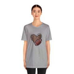 Valentine's Day Love of Football Jersey Short Sleeve Tee