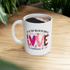 Valentine's Day Love Corinthians Ceramic Mug 11 oz.