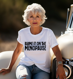 Blame it on the Menopause Short Sleeve Tee - S.E. Burks Global Marketplace