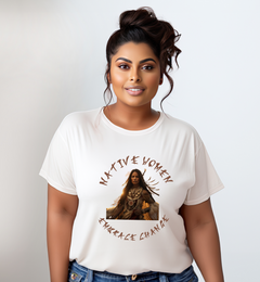 Native Women Embrace Change: A Tribute to Resilience and Tradition Short Sleeve Tee - S.E. Burks Global Marketplace