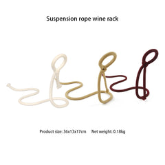 Suspended Rope Wine Bottle - S.E. Burks Global Marketplace