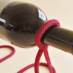 Suspended Rope Wine Bottle - S.E. Burks Global Marketplace